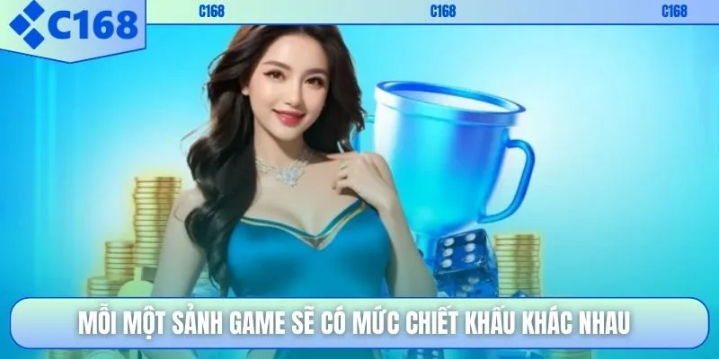 Mỗi một sảnh game sẽ có mức chiết khấu khác nhau